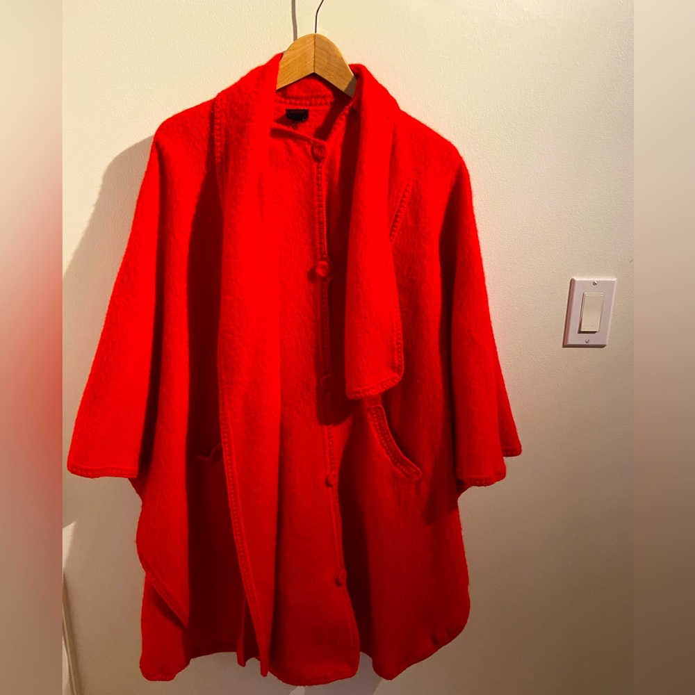 Vintage Red Cape/poncho